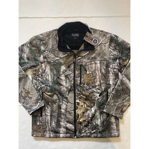 RealTree Xtra‎ Camo Jacket Lined Hunting Mens Size L Midway USA NRA Collared
